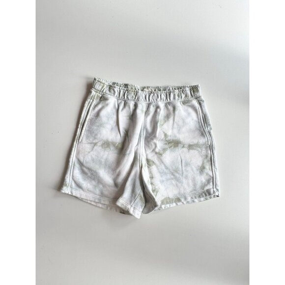 MADEWELL Frosted Willow Green Tie Dye Cotton Terry Sweat Shorts, Size XS - Picture 4 of 12